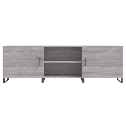 tv-bord 150x30x50 cm konstrueret træ grå sonoma-eg