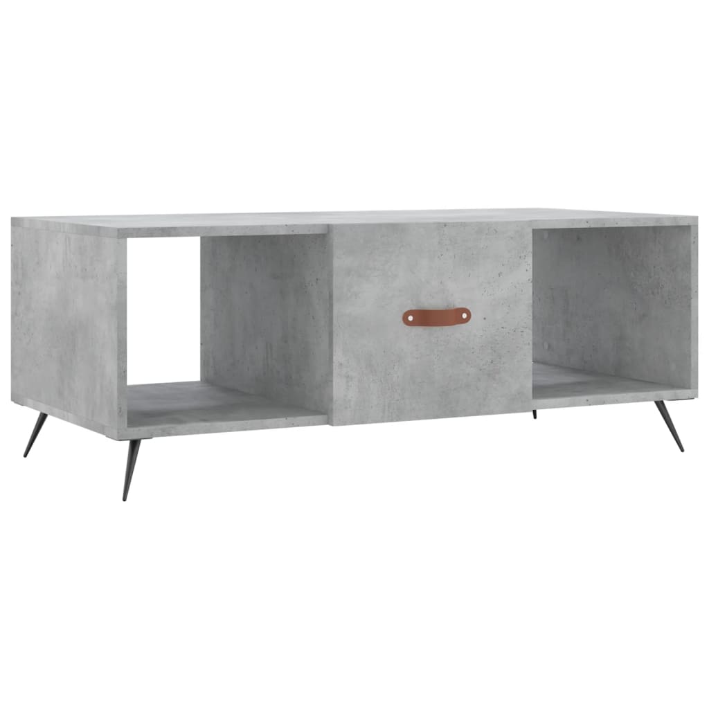 sofabord 102x50x40 cm konstrueret træ betongrå