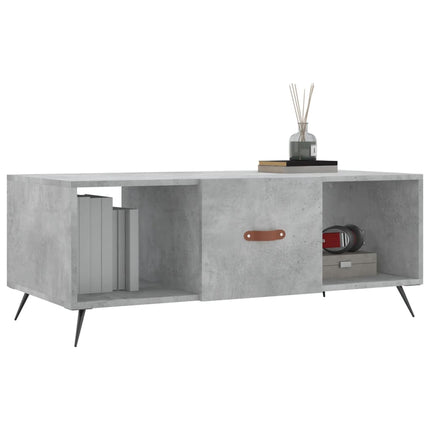 sofabord 102x50x40 cm konstrueret træ betongrå