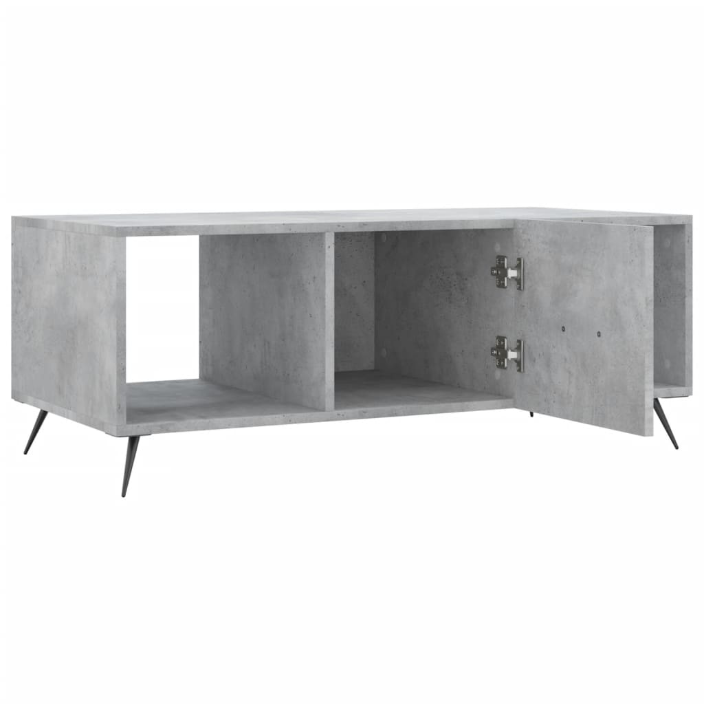 sofabord 102x50x40 cm konstrueret træ betongrå