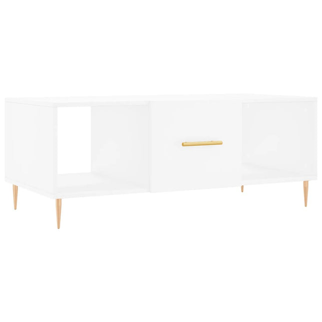 sofabord 102x50x40 cm konstrueret træ hvid