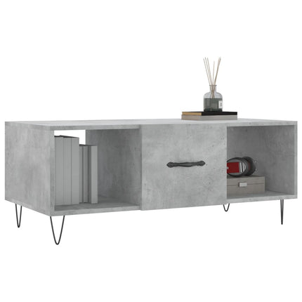sofabord 102x50x40 cm konstrueret træ betongrå