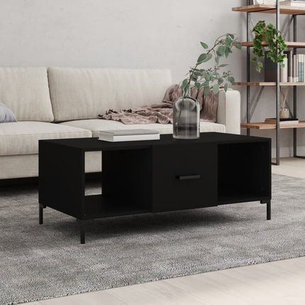 sofabord 102x50x40 cm konstrueret træ sort