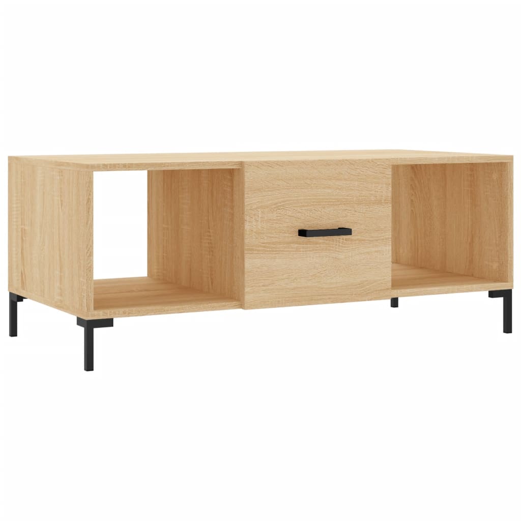 sofabord 102x50x40 cm konstrueret træ sonoma-eg