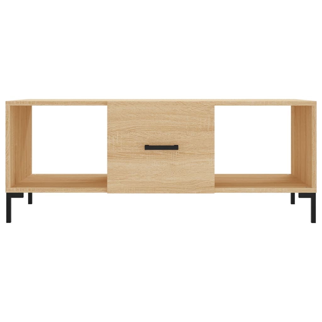 sofabord 102x50x40 cm konstrueret træ sonoma-eg