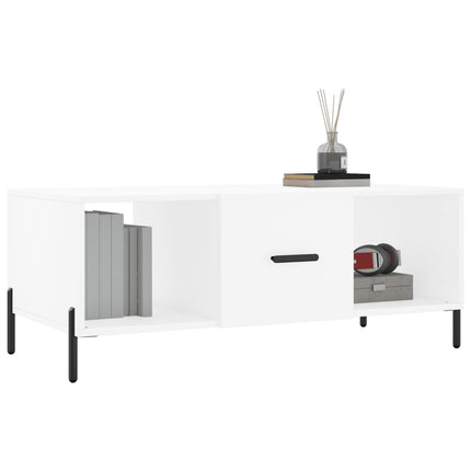 sofabord 102x50x40 cm konstrueret træ hvid