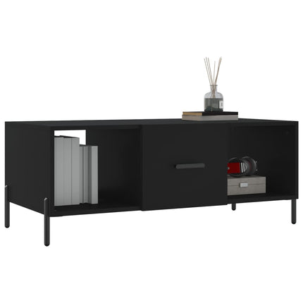 sofabord 102x50x40 cm konstrueret træ sort