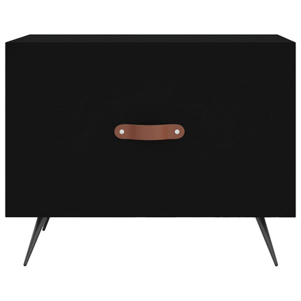 sofaborde 2 stk. 50x50x40 cm konstrueret træ sort