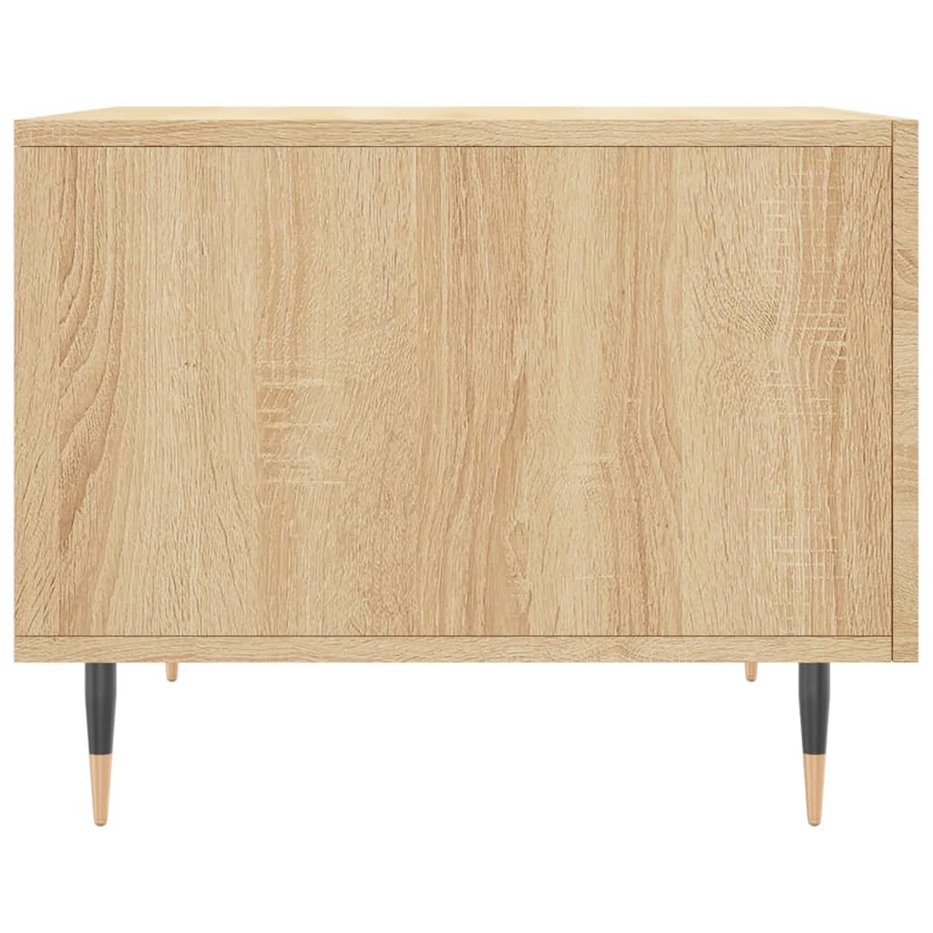 sofabord 50x50x40 cm konstrueret træ sonoma egetræsfarve