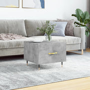 sofabord 50x50x40 cm konstrueret træ betongrå