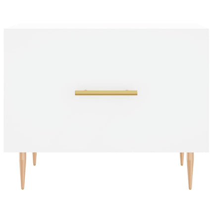 sofabord 50x50x40 cm konstrueret træ hvid