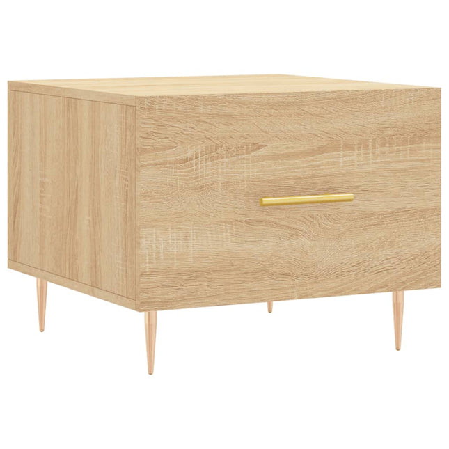 sofabord 50x50x40 cm konstrueret træ sonoma egetræsfarve