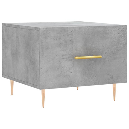 sofabord 50x50x40 cm konstrueret træ betongrå