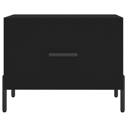 sofaborde 2 stk. 50x50x40 cm konstrueret træ sort