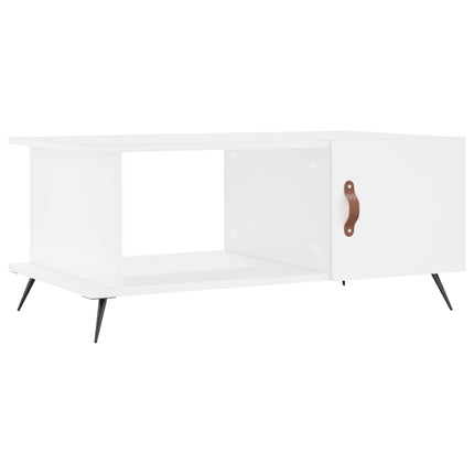 sofabord 90x50x40 cm konstrueret træ hvid