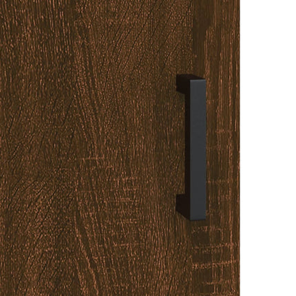 sofabord 90x50x40 cm konstrueret træ brun egetræsfarve