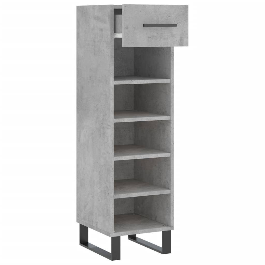 skoreol 30x35x105 cm konstrueret træ betongrå