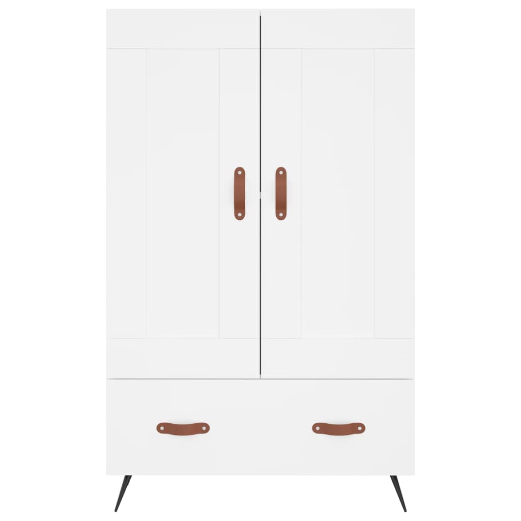 skab 69,5x31x115 cm konstrueret træ hvid