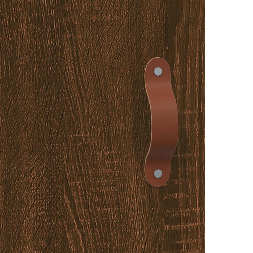 skab 69,5x31x115 cm konstrueret træ brun sonoma-eg