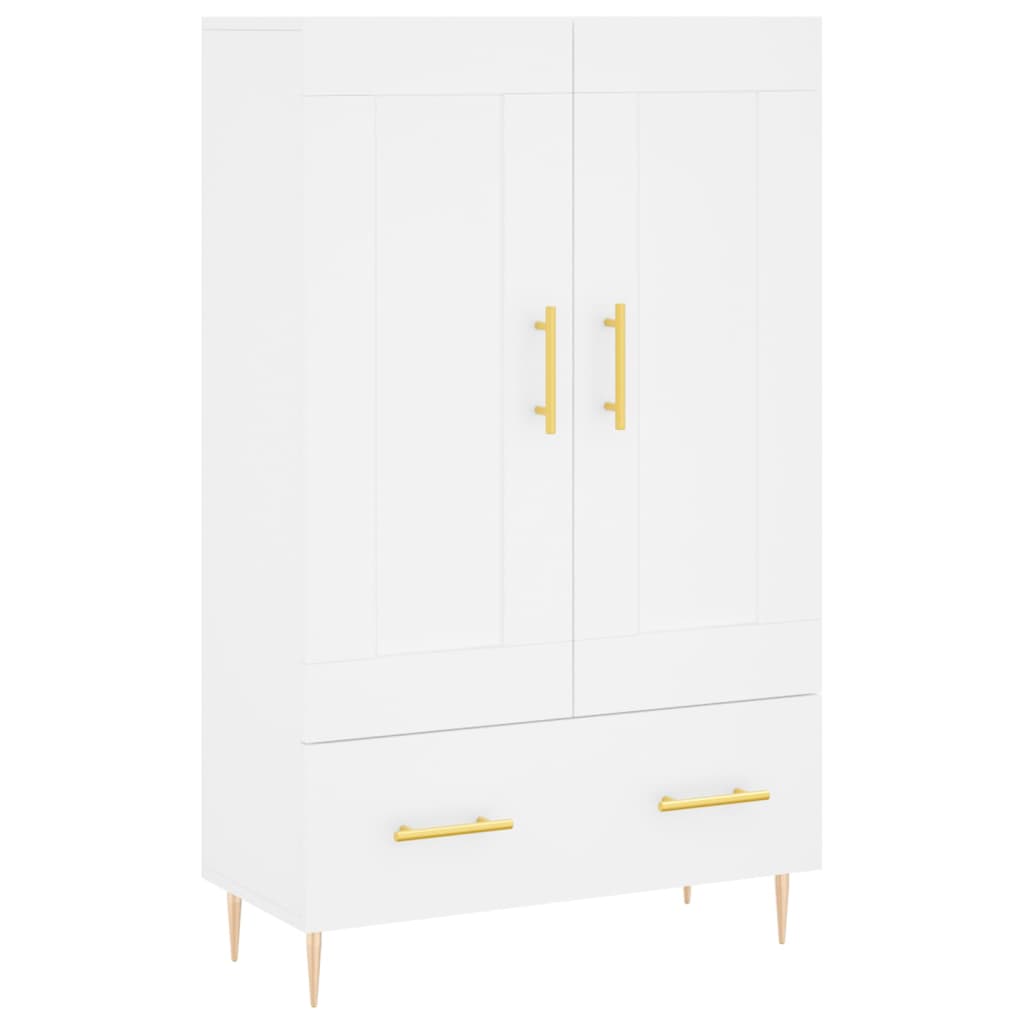skab 69,5x31x115 cm konstrueret træ hvid