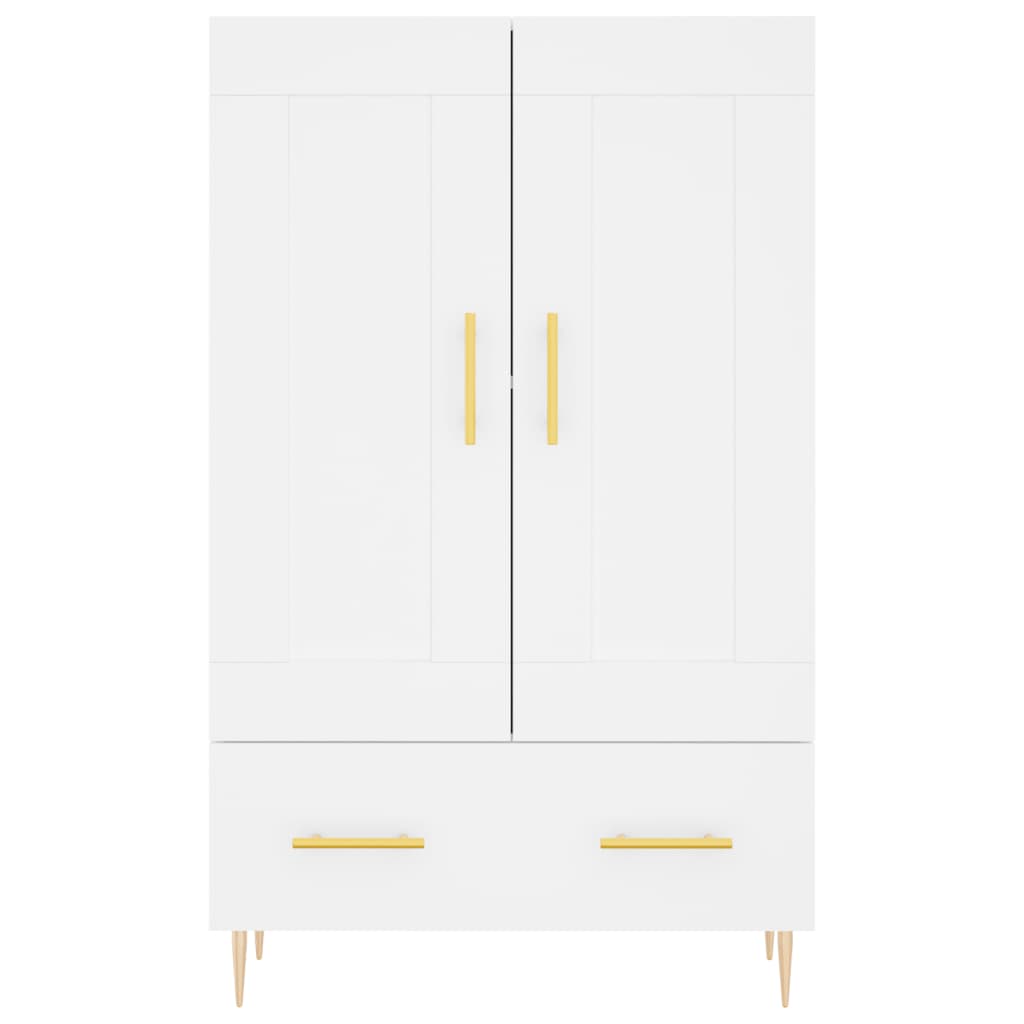skab 69,5x31x115 cm konstrueret træ hvid