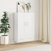 skab 69,5x31x115 cm konstrueret træ hvid