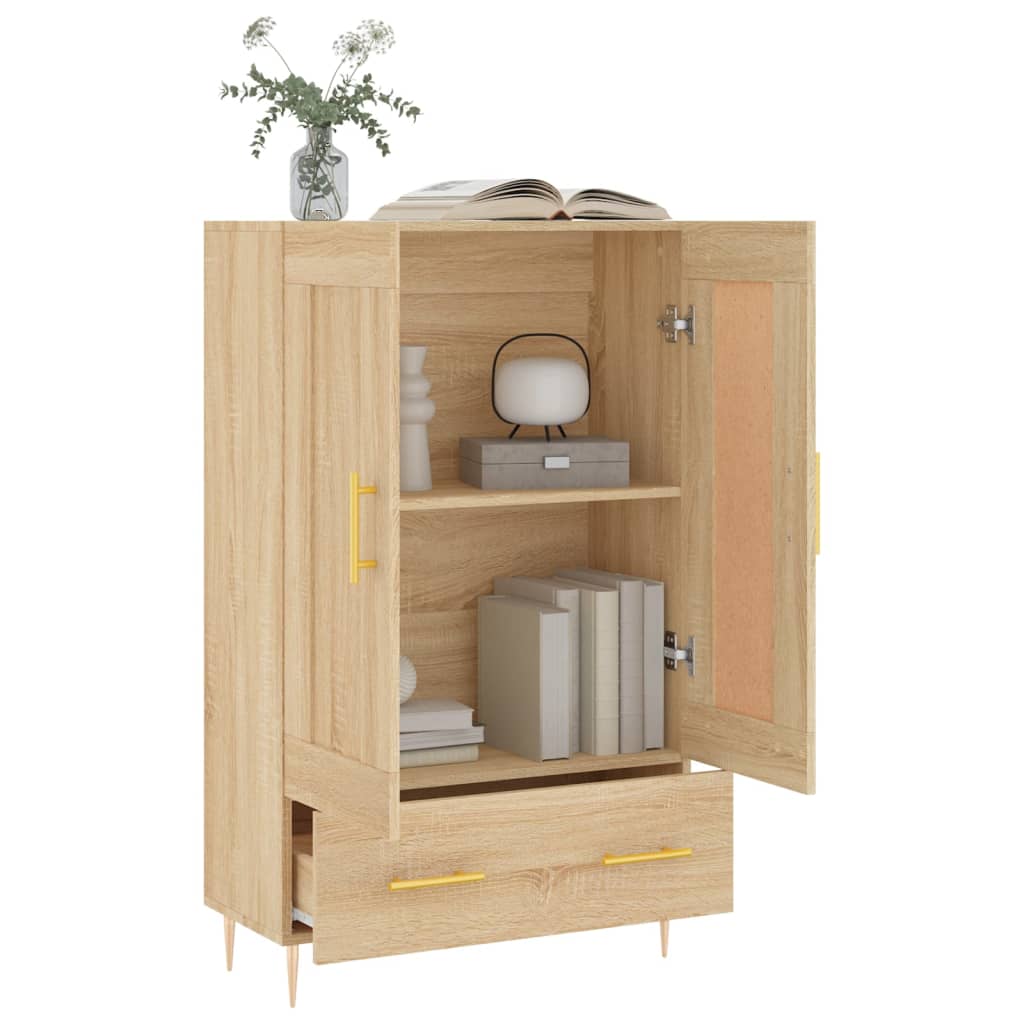 skab 69,5x31x115 cm konstrueret træ sonoma-eg