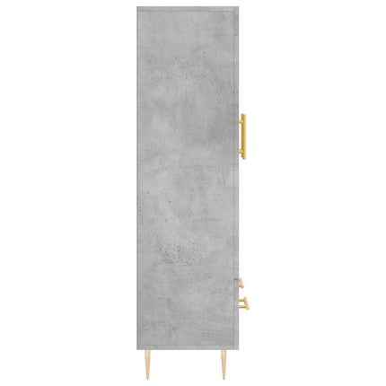 skab 69,5x31x115 cm konstrueret træ betongrå