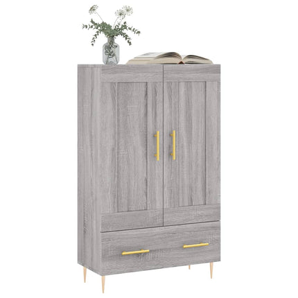 skab 69,5x31x115 cm konstrueret træ grå sonoma-eg
