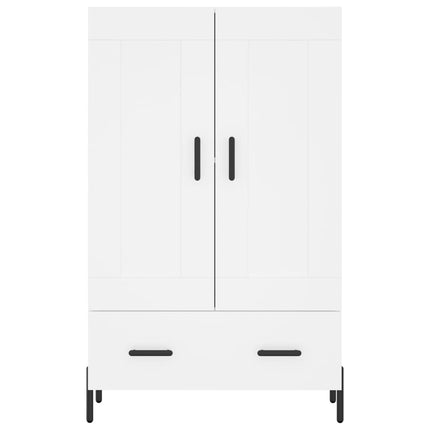 skab 69,5x31x115 cm konstrueret træ hvid