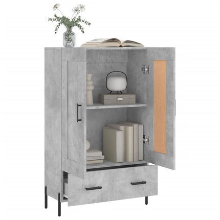 skab 69,5x31x115 cm konstrueret træ betongrå