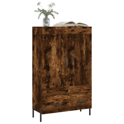 skab 69,5x31x115 cm konstrueret træ røget sonoma-eg