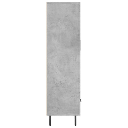 skab 69,5x31x115 cm konstrueret træ betongrå