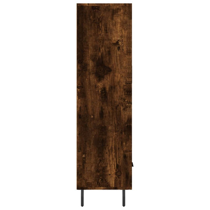 skab 69,5x31x115 cm konstrueret træ røget sonoma-eg