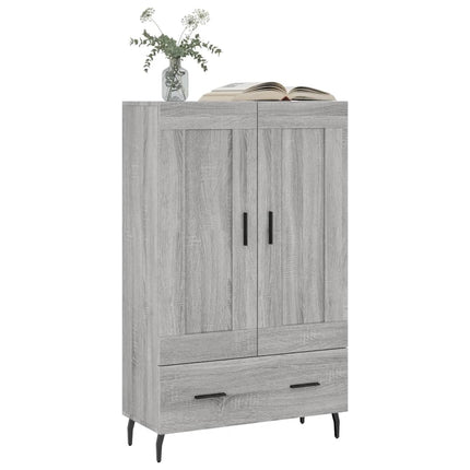 skab 69,5x31x115 cm konstrueret træ grå sonoma-eg