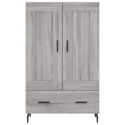 skab 69,5x31x115 cm konstrueret træ grå sonoma-eg