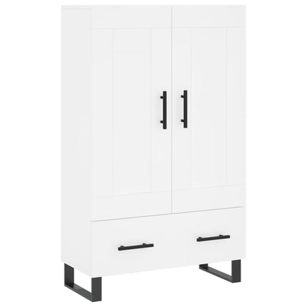 skab 69,5x31x115 cm konstrueret træ hvid
