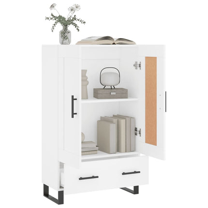 skab 69,5x31x115 cm konstrueret træ hvid