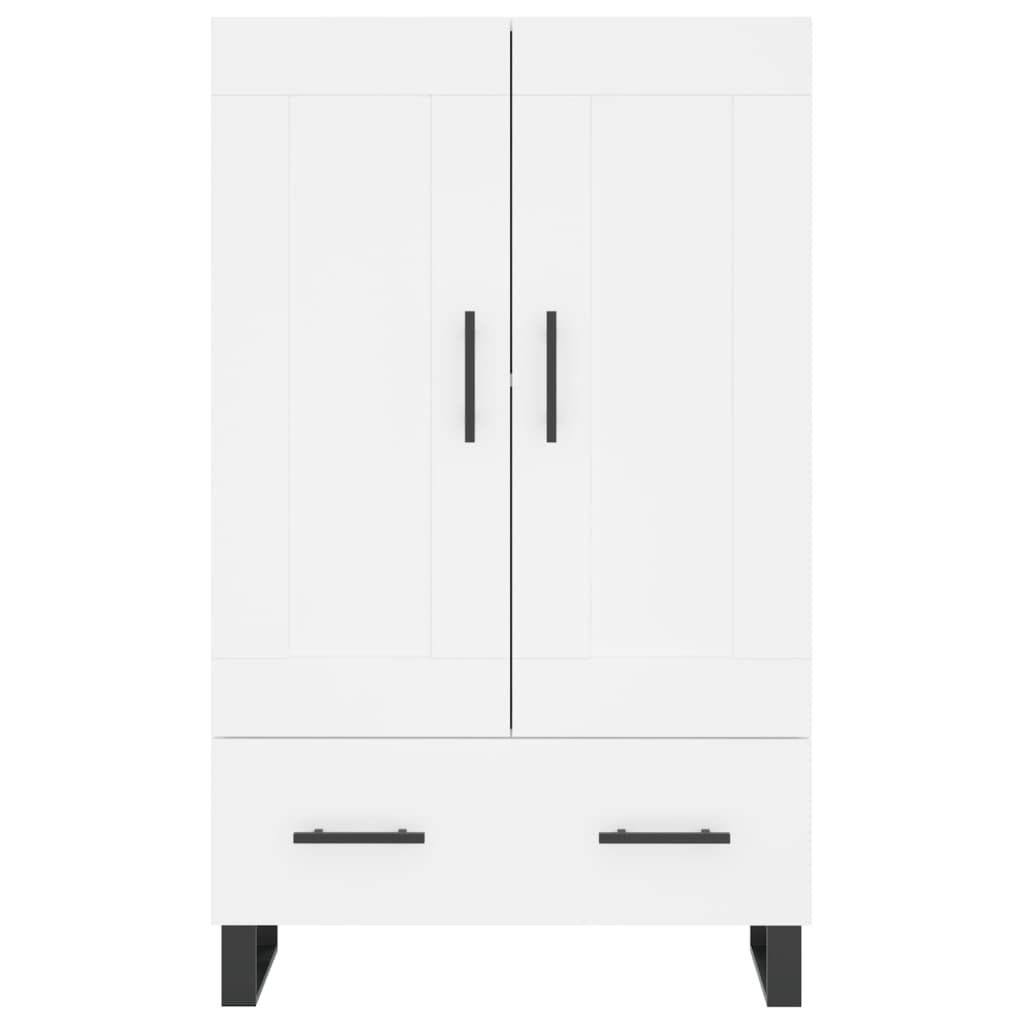 skab 69,5x31x115 cm konstrueret træ hvid