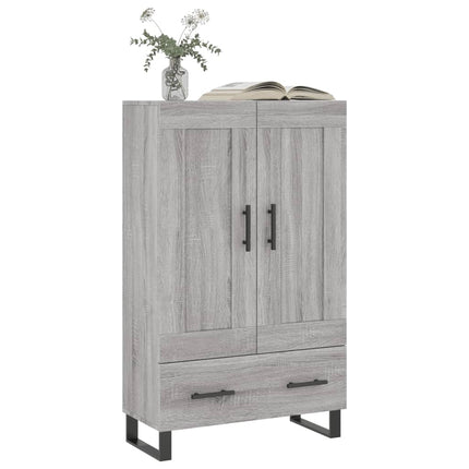 skab 69,5x31x115 cm konstrueret træ grå sonoma-eg