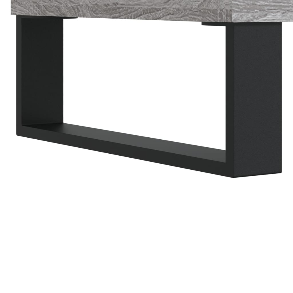 skab 69,5x31x115 cm konstrueret træ grå sonoma-eg