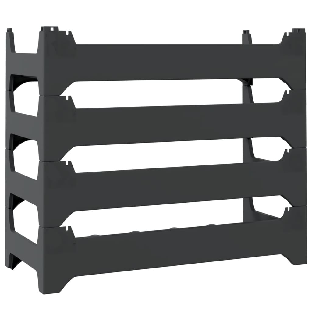 vinreol til 24 flasker stabelbar PP