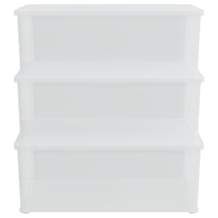 plastopbevaringskasser 3 stk. 10 l stabelbare