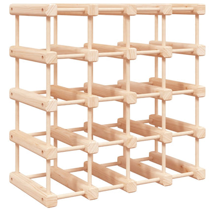 vinreol til 20 flasker 46,5x23x46,5 cm massivt fyrretræ