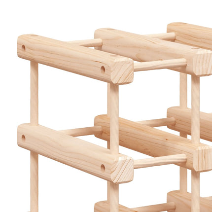 vinreol til 20 flasker 46,5x23x46,5 cm massivt fyrretræ