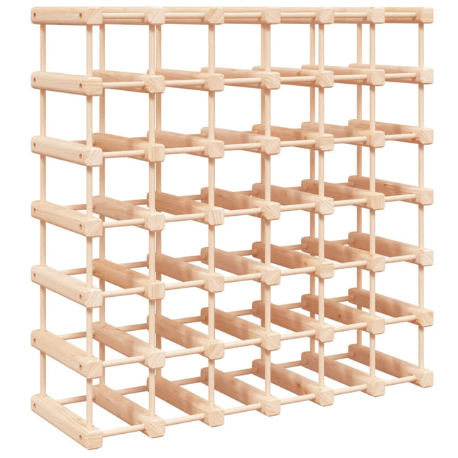 vinreol til 42 flasker 68,5x23x68,5 cm massivt fyrretræ