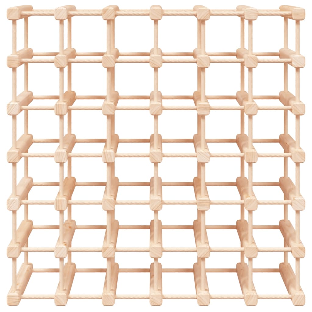 vinreol til 42 flasker 68,5x23x68,5 cm massivt fyrretræ