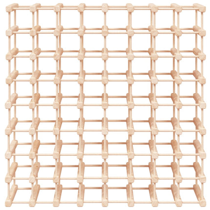 vinreol til 72 flasker 90,5x23x90,5 cm massivt fyrretræ