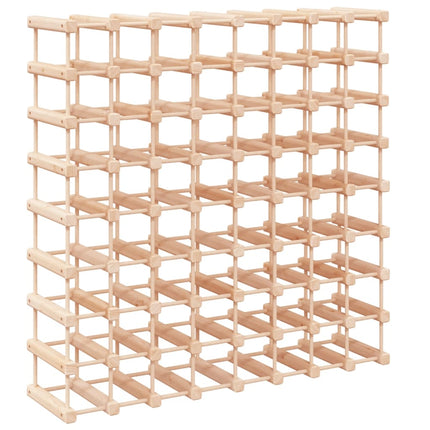 vinreol til 72 flasker 90,5x23x90,5 cm massivt fyrretræ