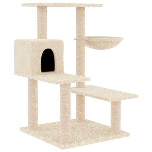 kradsetræ med sisalstolper 82,5 cm cremefarvet